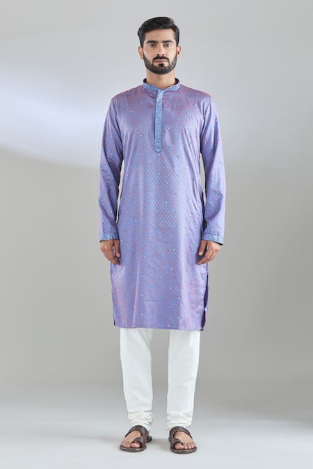Buy Arihant Rai Sinha Blue Polyester, Cotton Mirrors Embroidered Kurta Set Online at Aza Fashions Buy_Arihant Rai Sinha_Blue Polyester, Cotton Mirrors Embroidered Kurta Set _Online_at_Aza_Fashions