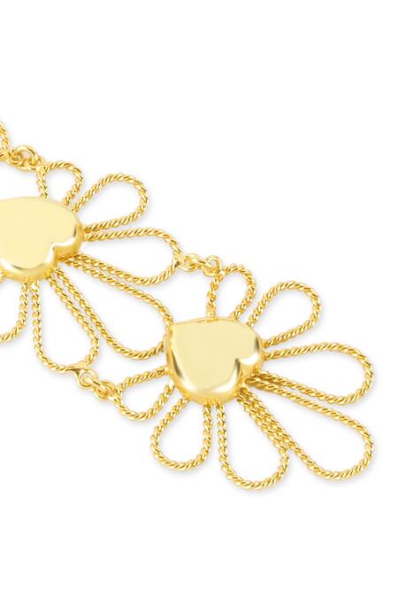 Buy Mnsh Gold Plated Petal Vine Maangtikka Online at Aza Fashions Buy_Mnsh_Gold Plated Petal Vine Maangtikka _Online_at_Aza_Fashions