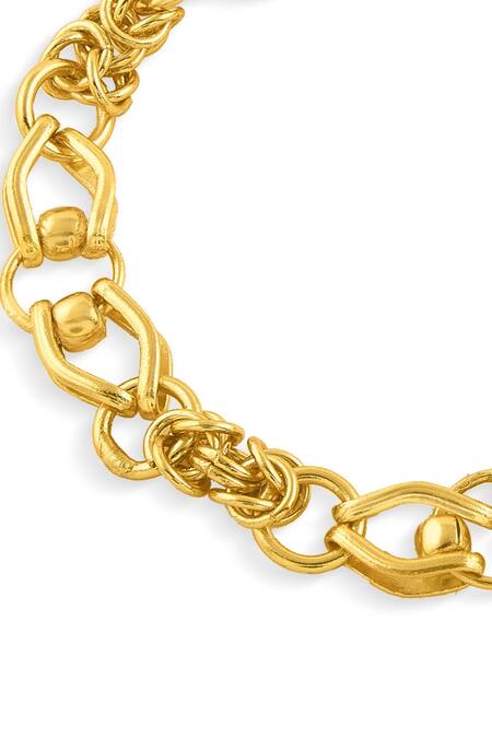 Buy Mnsh Gold Plated Chain Link Stacked Bracelets Set Online at Aza Fashions Buy_Mnsh_Gold Plated Chain Link Stacked Bracelets Set_Online_at_Aza_Fashions