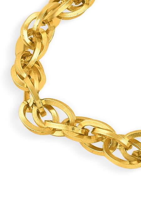 Shop Mnsh Gold Plated Chain Link Stacked Bracelets Set Online at Aza Fashions Shop_Mnsh_Gold Plated Chain Link Stacked Bracelets Set_Online_at_Aza_Fashions