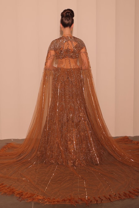 Kaynaat By Aanchal Sawhney Cutwork Embroidered Bridal Lehenga Set 