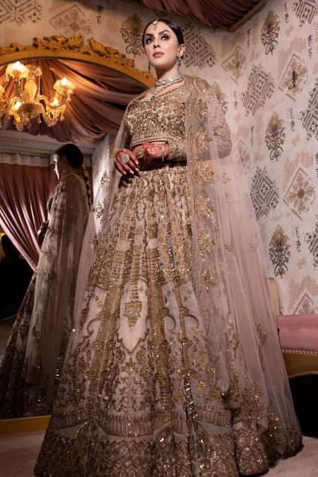 Kaynaat By Aanchal Sawhney Kishti Embroidered Bridal Lehenga Set 