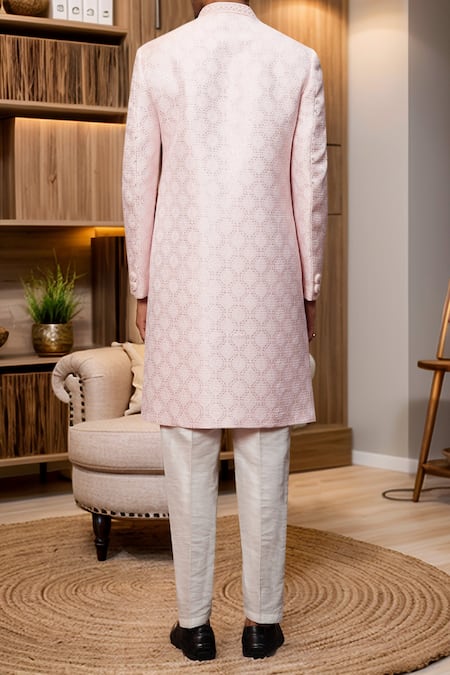 Arihant Rai Sinha Floral Jaal Embroidered Sherwani Set 