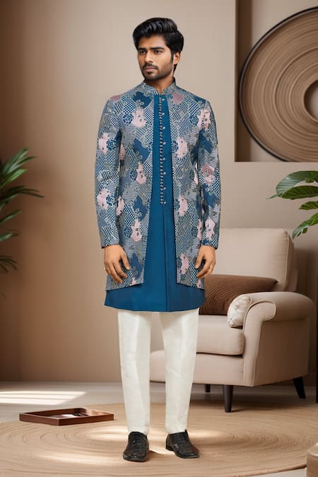 Arihant Rai Sinha Abstract Embroidered Sherwani With Pant 