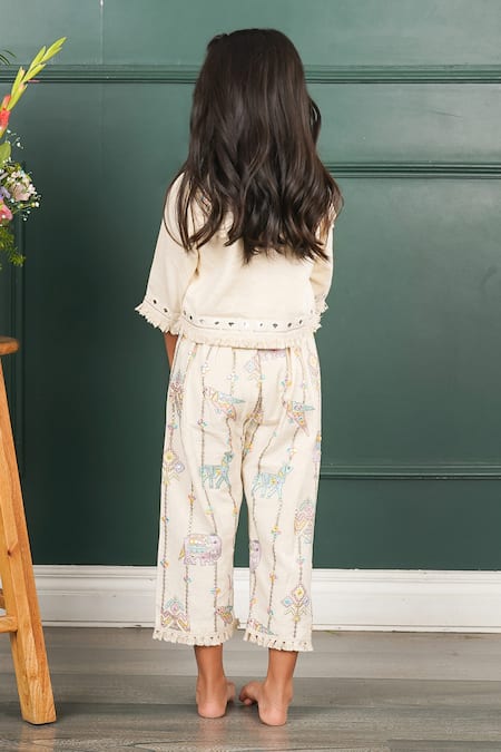 Shruti Jalan Animal Print Jacket & Palazzo Set 