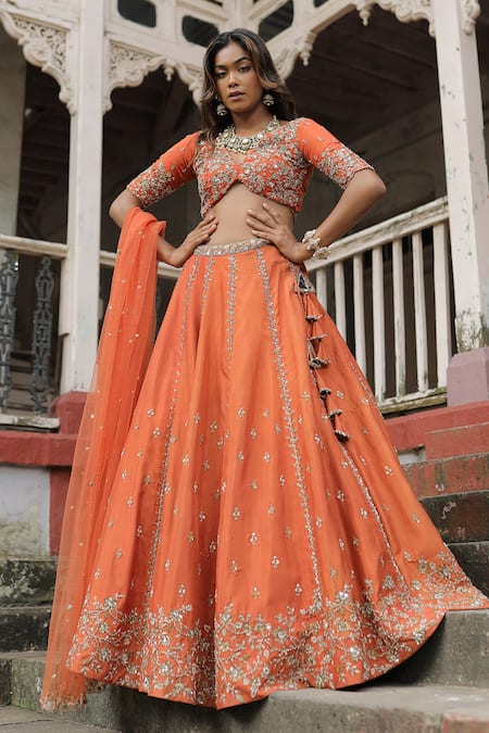 Enamour By Radha Zardozi Embroidered Lehenga Set 