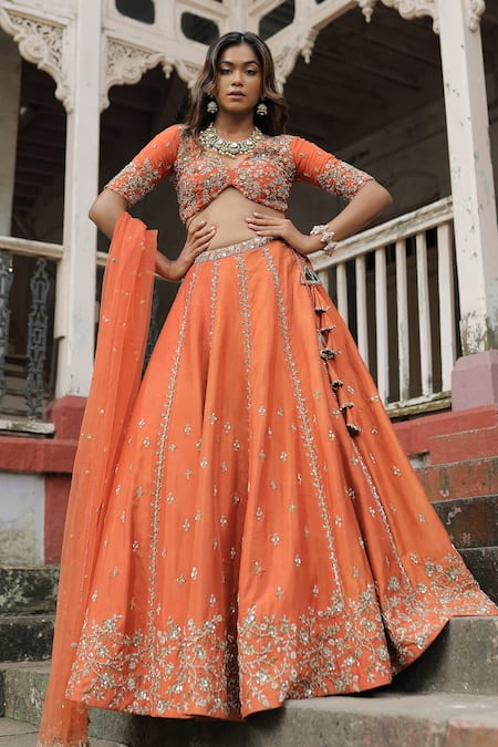 Enamour By Radha Zardozi Embroidered Lehenga Set 