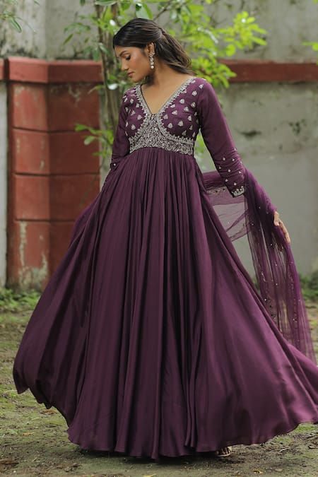 Enamour By Radha Zardozi Embroidered Anarkali Set 