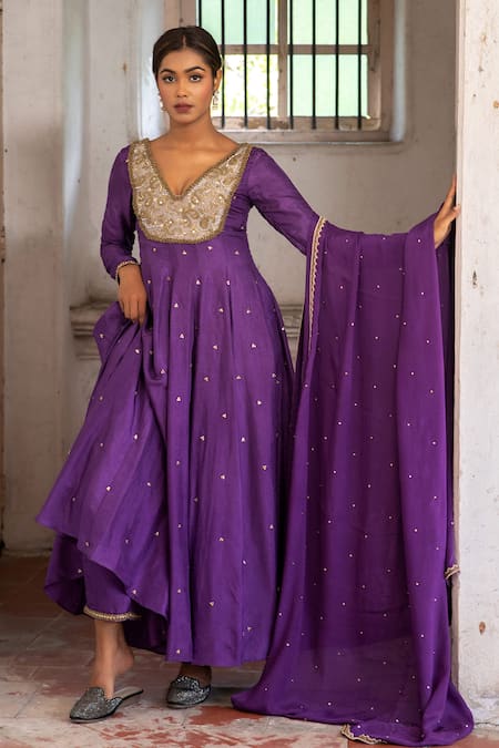 Enamour By Radha Paisley Zardozi Anarkali Set 