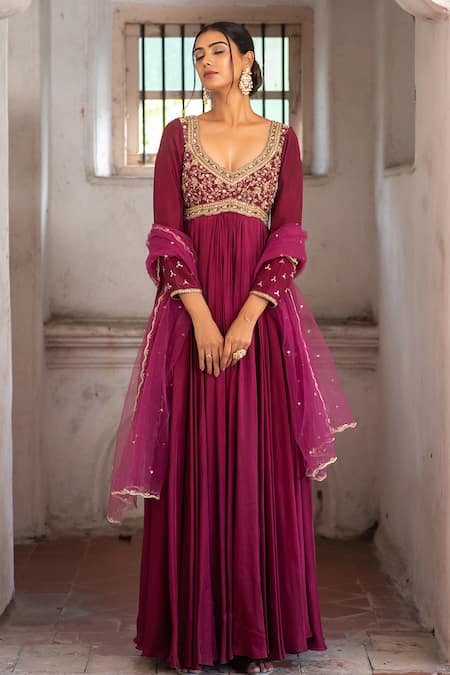 Enamour By Radha Bahar Embroidered Anarkali Set 