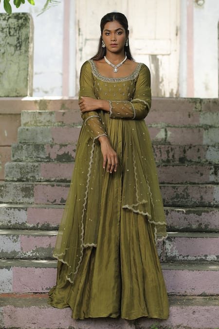 Enamour By Radha Zardozi Embroidered Anarkali Set 