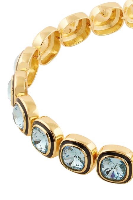 Isharya_Blue Crystals Embellished Choker _Online_at_Aza_Fashions