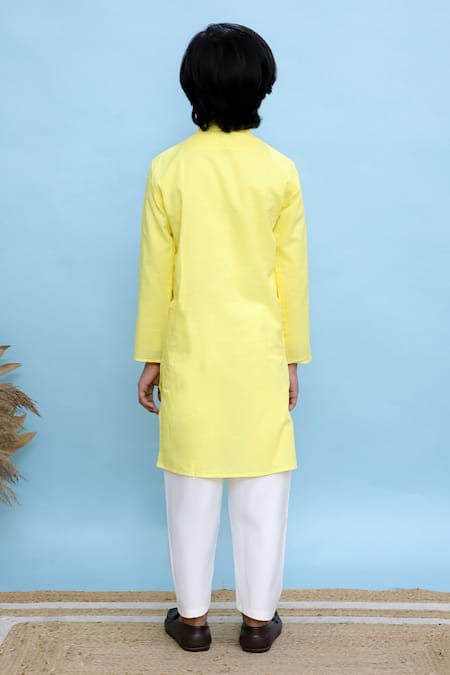 Kalp Floral Print Bundi Kurta Set 