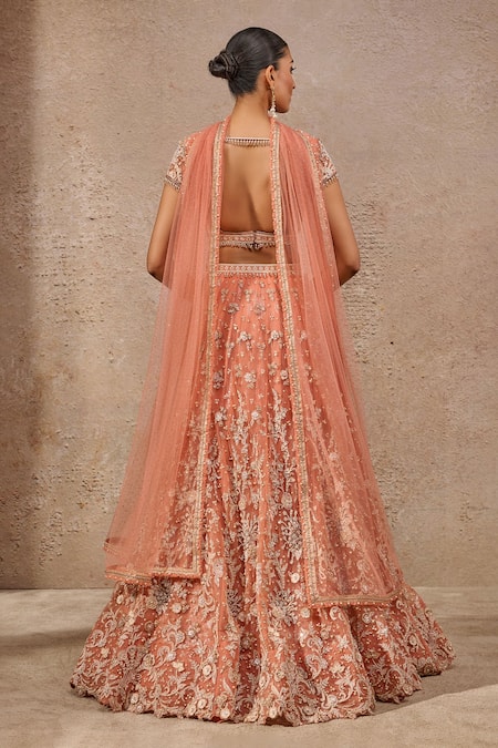 Tarun Tahiliani Floral Embroidered Lehenga Set 