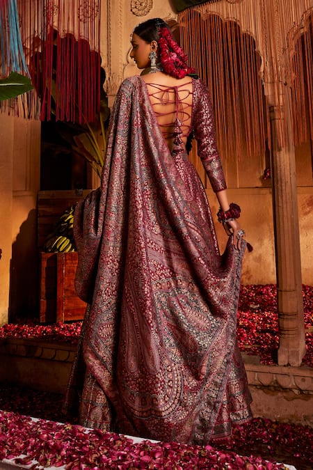 Safaa The Farah Bagh Woven Lehenga Set 