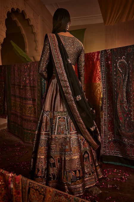 Safaa The Shahi Mahal Woven Lehenga Set 