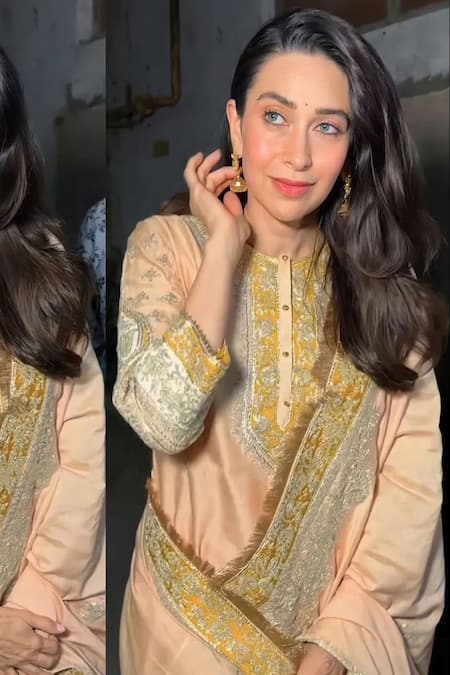 Sheetal Batra Pink Silk Chanderi Kashmiri Tilla Round Raina Embroidered Kurta Set at Aza Fashions Sheetal Batra_Pink Silk Chanderi Kashmiri Tilla Round Raina Embroidered Kurta Set _at_Aza_Fashions