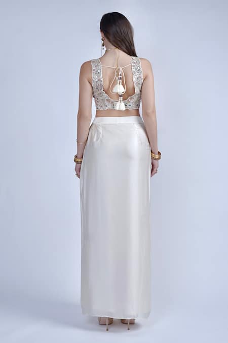 Neha & Tarun Embroidered Cape & Dhoti Skirt Set 