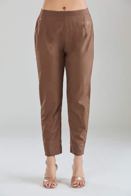 Naintara Bajaj Brown Pure Cotton Lace V Neck Tie-dye Pattern Anarkali Set Online at Aza Fashions Naintara Bajaj_Brown Pure Cotton Lace V Neck Tie-dye Pattern Anarkali Set _Online_at_Aza_Fashions