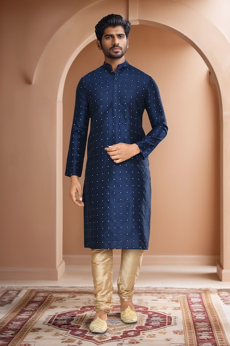 Arihant Rai Sinha Checkered Woven Kurta Set 