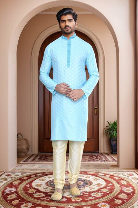 Arihant Rai Sinha Fleur Motif Woven Kurta Set 