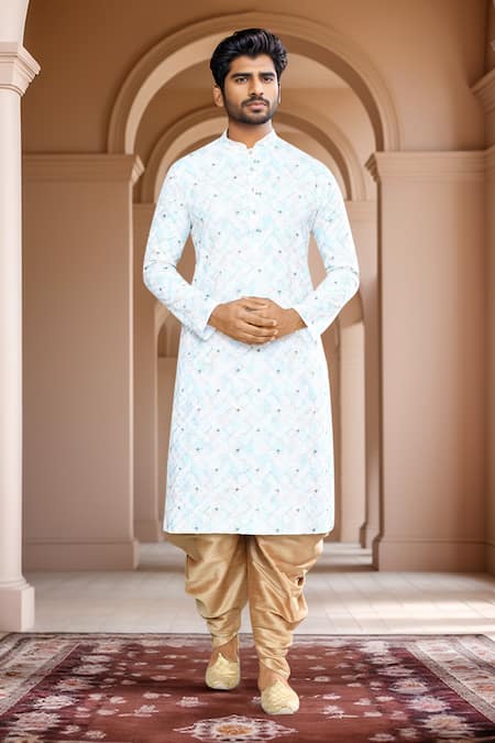 Arihant Rai Sinha Woven Thread Embroidered Kurta & Patiala Set 