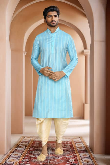 Arihant Rai Sinha Straight Woven Kurta & Patiala Set 