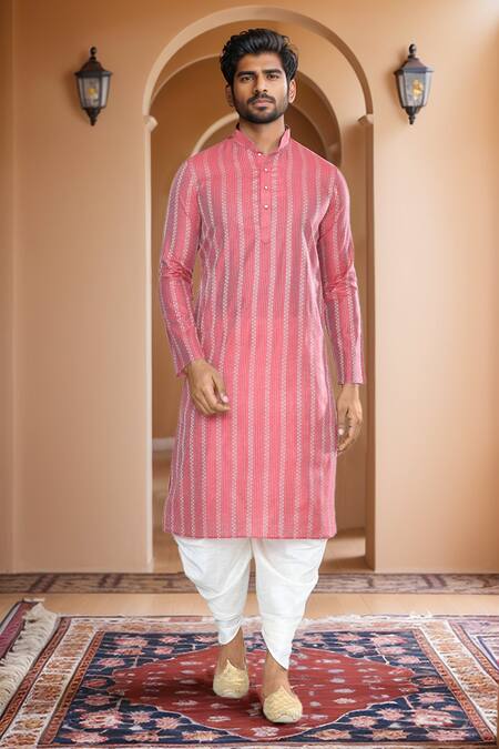 Buy Arihant Rai Sinha Red Brocade, Silk Woven Band Collar Kurta And Patiala Set Online at Aza Fashions Buy_Arihant Rai Sinha_Red Brocade, Silk Woven Band Collar Kurta And Patiala Set_Online_at_Aza_Fashions