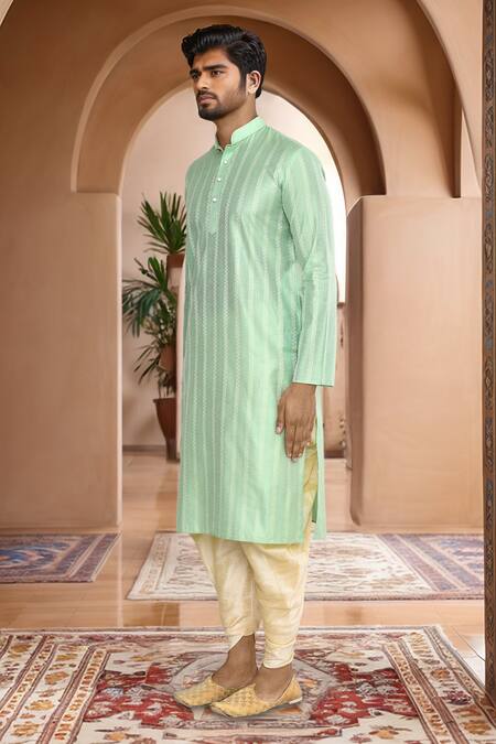 Arihant Rai Sinha Green Brocade, Silk Woven Kurta And Patiala Set at Aza Fashions Arihant Rai Sinha_Green Brocade, Silk Woven Kurta And Patiala Set_at_Aza_Fashions