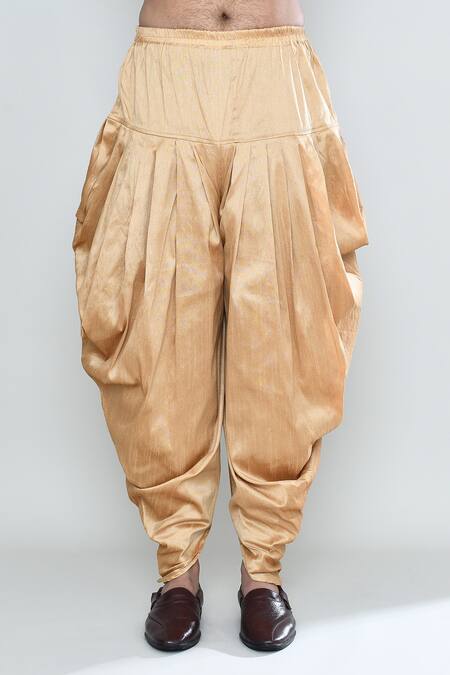 Shop_Arihant Rai Sinha_Blue Kurta Brocade, Patiala Pant Art Silk Leaf Petal Woven Motif And Set_Online_at_Aza_Fashions