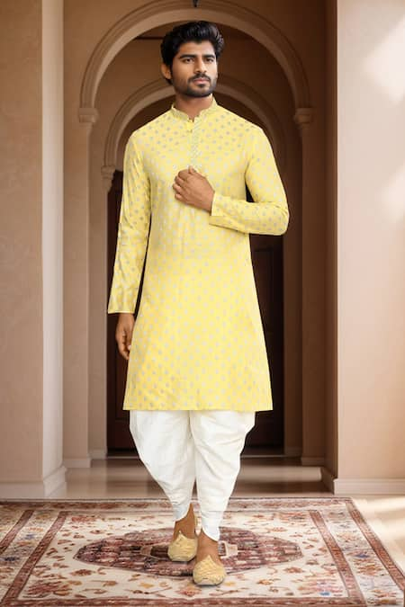 Arihant Rai Sinha Ethnic Motif Woven Kurta & Patiala Pant Set 