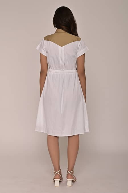 Escape By Aishwarya Sporty Balance Color Blocked Midi Dress 