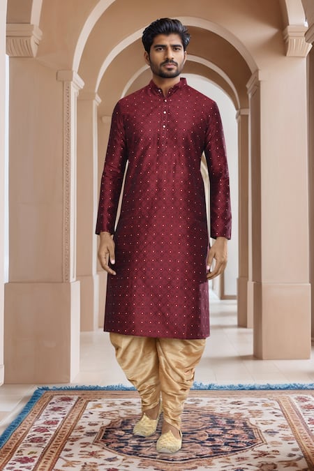 Arihant Rai Sinha Woven Straight Kurta & Patiala Set 