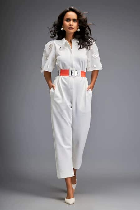 Deepika Arora Applique Placement Embroidered Jumpsuit 