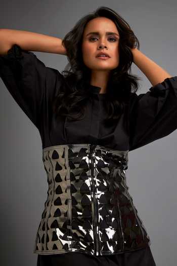 white christmas dresses Corset Shirt Dress main image 1