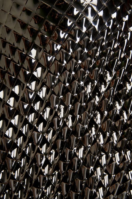 Buy_Deepika Arora_Black Velvet 3d Textured A-line Skirt 