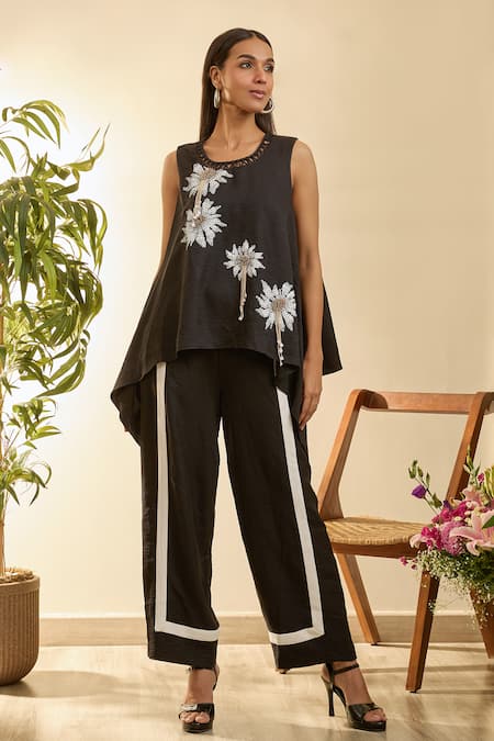 Babita Malkani Mosaic Floral Tunic & Pant Set 