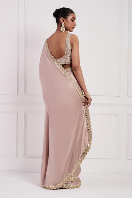 Neha Khullar Floral Embroidered Blouse Saree Set 