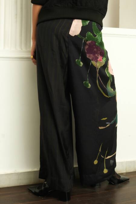 OFRIDA Multi Color Cotton, Silk, Denim Multicolor Floral Quilted Bomber Jacket And Pant Online at Aza Fashions OFRIDA_Multi Color Cotton, Silk, Denim Multicolor Floral Quilted Bomber Jacket And Pant _Online_at_Aza_Fashions