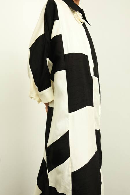 Buy OFRIDA Beige Raw Silk Stardust Collar Print Dress Online at Aza Fashions Buy_OFRIDA_Beige Raw Silk Stardust Collar Print Dress _Online_at_Aza_Fashions