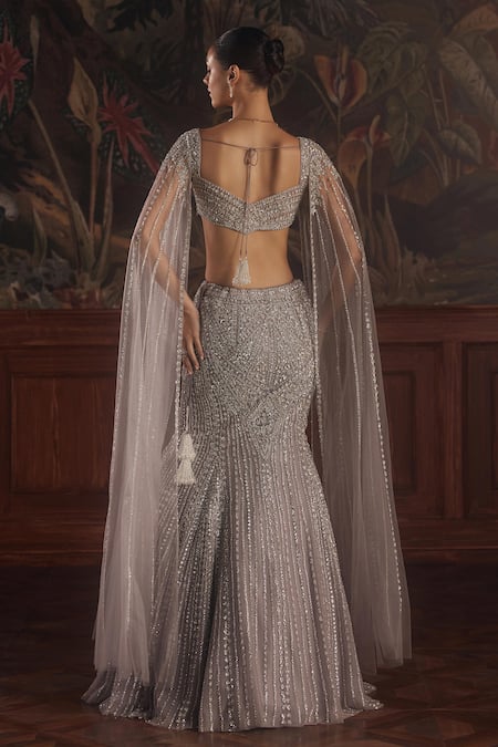 Roqa Altair Swarovski Embellished Lehenga With Blouse 