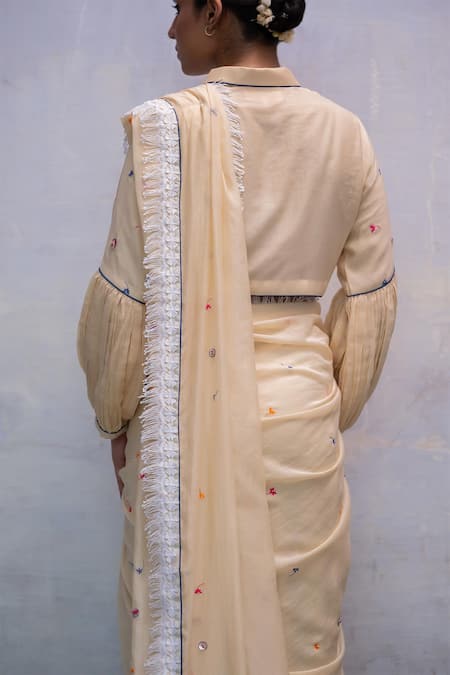 Tilsim By Sagarika Mehrotra Ditsy Motif Embroidered Saree & Blouse Set 