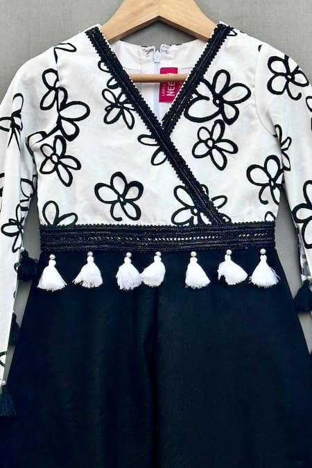 Label Neeti_White , Chanderi, Lining Floral Print Jumpsuit _Online_at_Aza_Fashions