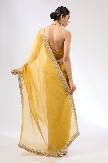 Priyal Prakash Gota Embroidered Border Saree Set 