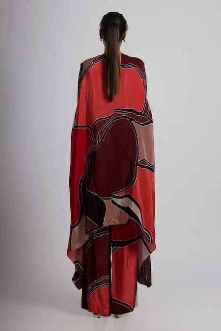 Rajat K Tangri Amoeba Print Kaftan Set 