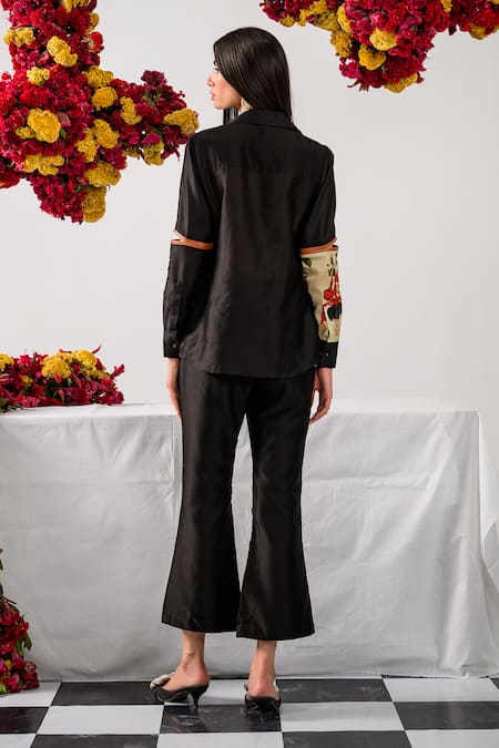 The Dramebaaz CO Bouquet Floral Embroidered Shirt 