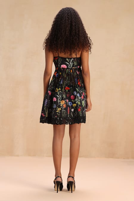 Payal Jain Tamaya Botanic Patterned Tiered Dress 