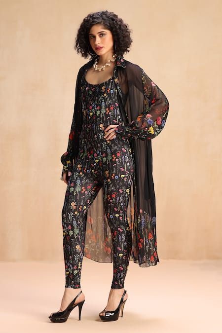 Payal Jain Hattie Floral Print Jumpsuit 
