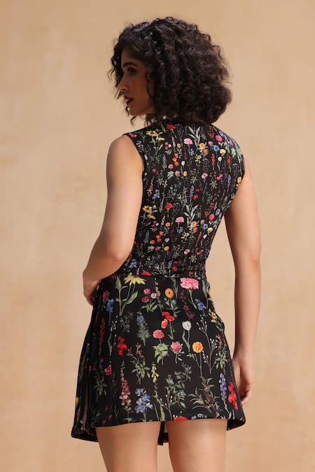 Payal Jain Morgan Floral Print Bodysuit 