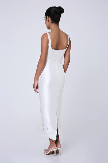 Antithesis India Crystal Drop Embellished Midi Dress 